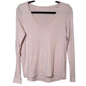 🍁 American Eagle Small Long Sleeve Soft Pink Lightweight Sweater